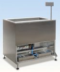 Rear view of a ultrasonic cleaner UCEI after removing the cover